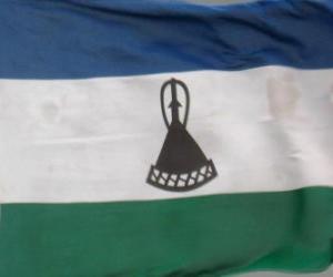Puzzle Σημαία του Λεσότο